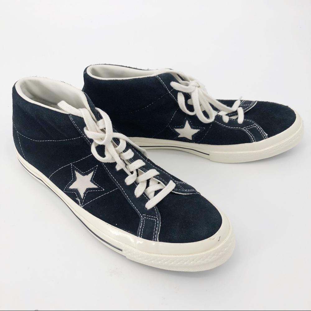 Converse One Star Midi Black Suede Men’s 10.5